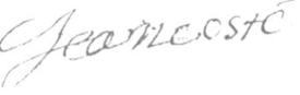 Jean Coste signature